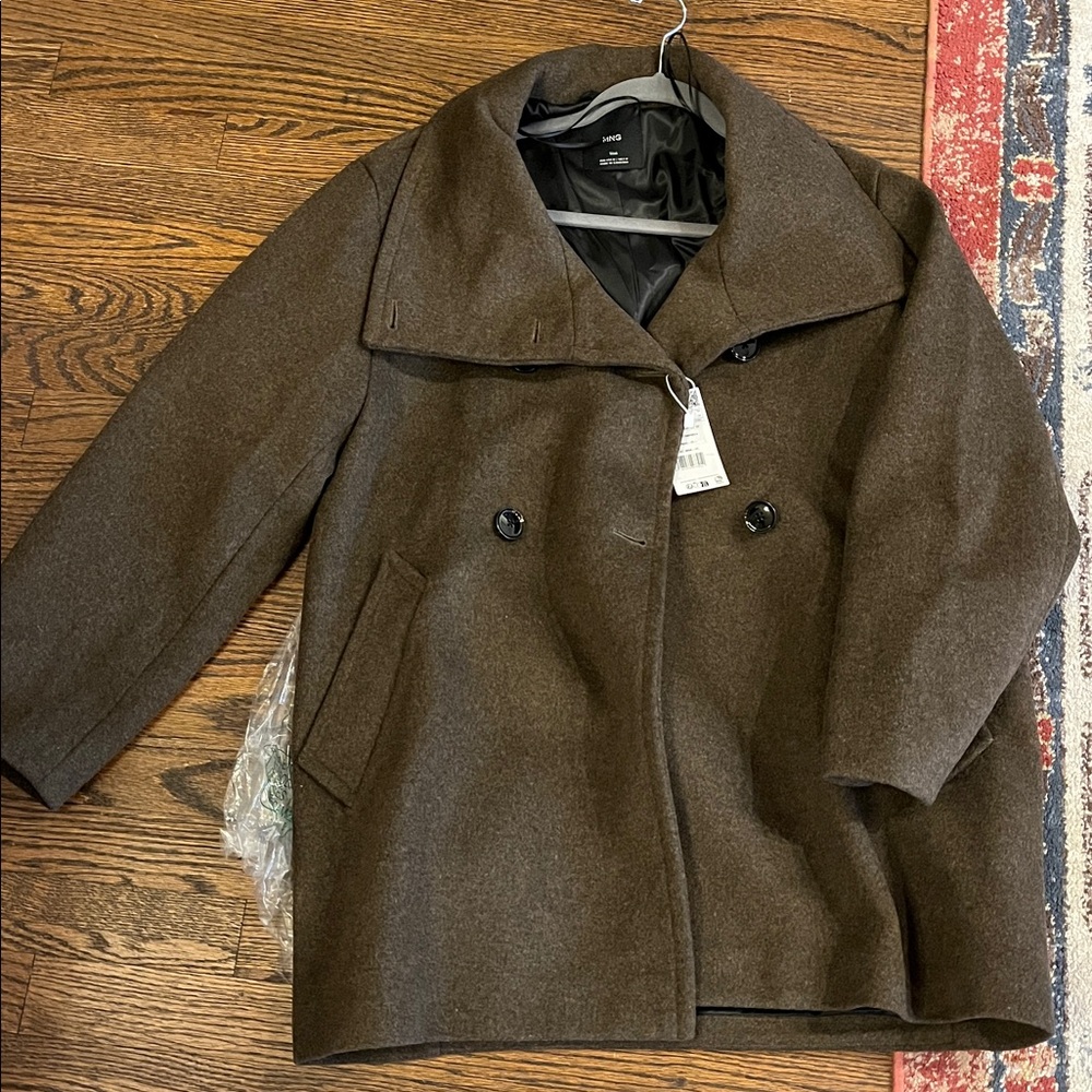 Mango Double Breasted Coat NWT - Picture 3 of 6